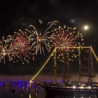 Feux d'artifice de clôture des fêtes maritime de Brest 2016