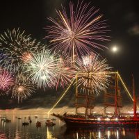 Feux d'artifice de clôture des fêtes maritime de Brest 2016