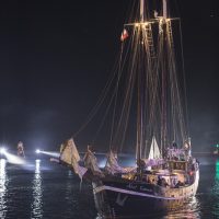 L'Abel Tasman lors de la parade nocturne