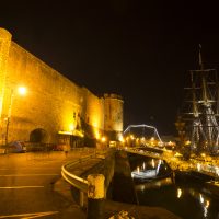 L'Hermione sous le fort de Brest