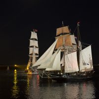 Jantye lors de la parade nocturne