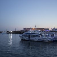 La nuit tombe sur la rade de Brest