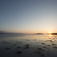 Crépuscule sur la plage du vougot